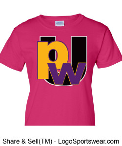 Ladies Pink PWU Tee Design Zoom