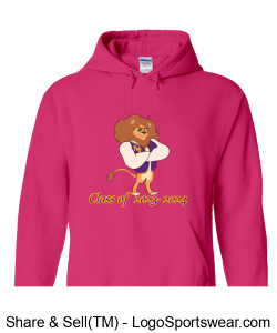 Cancer Awareness Pink Hoodie Design Zoom